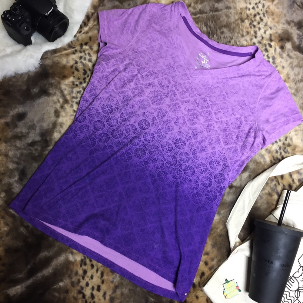 Ombré purple tee